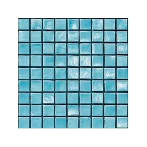 Turquoise  1,5x1,5cm - feuille 29,6x29,6cm mosaique Sicis SICIS - 1