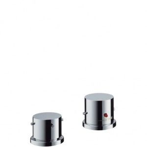 STARCK SET External thermostatic tap with 2 holes for bathtub edge  CROMO  AXOR  10480000 HANSGROHE - 1