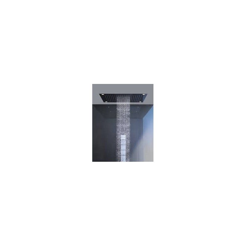 AXOR  STARCK SHOWER COLLECTION soffione 970X970MM Con illuminazione   Acciaio Optic  AXOR  10623800 HANSGROHE - 1