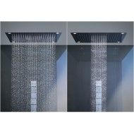 AXOR  STARCK SHOWER COLLECTION Overhead  720X720MM With lighting   Optic steel   AXOR  10627800 HANSGROHE - 1