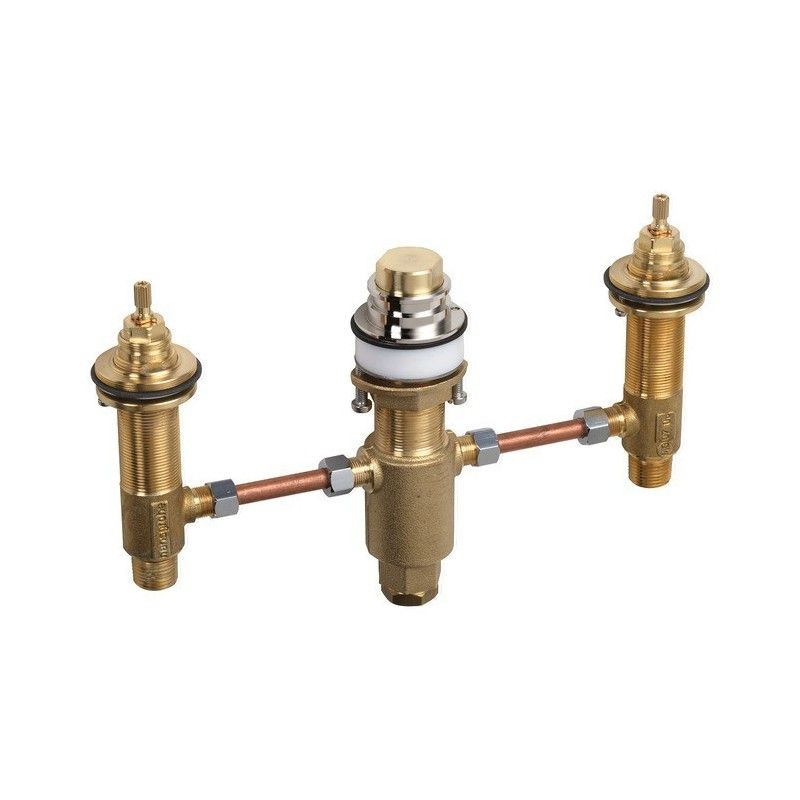 Corps integre   pour robinet de bain 3 trous   Hansgrohe 13233180 HANSGROHE - 1