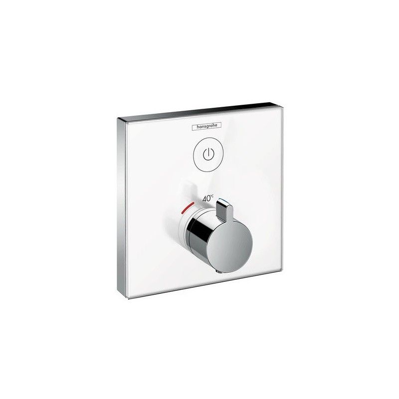 ShowerSelect glass Miscelatore termostatico ad Incasso  Bianco per 1 Uscite  Hansgrohe 15737400 HANSGROHE - 1