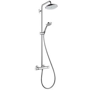Hansgrohe Showerpipe 220 1jet EcoSmart 9 l / min avec thermostat Hansgrohe 27188000 HANSGROHE - 1