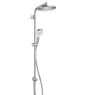 Hansgrohe Crometta S 240 Showerpipe 300 1jet avec thermostatique  Reno EcoSmart Cromo Hansgrohe 27270000 HANSGROHE - 1