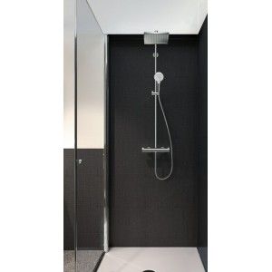Hansgrohe Crometta E 240 Showerpipe  douche 1jet EcoSmart 9 l / min avec thermostat chrom Hansgrohe 27281000 HANSGROHE - 1