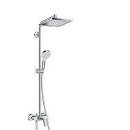Hansgrohe Crometta E 240 Showerpipe 1jet with single-lever mixe CROMO  Hansgrohe 27284000 HANSGROHE - 1