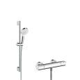 Crometta Vario-Aussenduschsystem mit Ecostat 1001 CL-Thermostat und 90 cm-Duschstange  Hansgrohe 27813400 HANSGROHE - 1