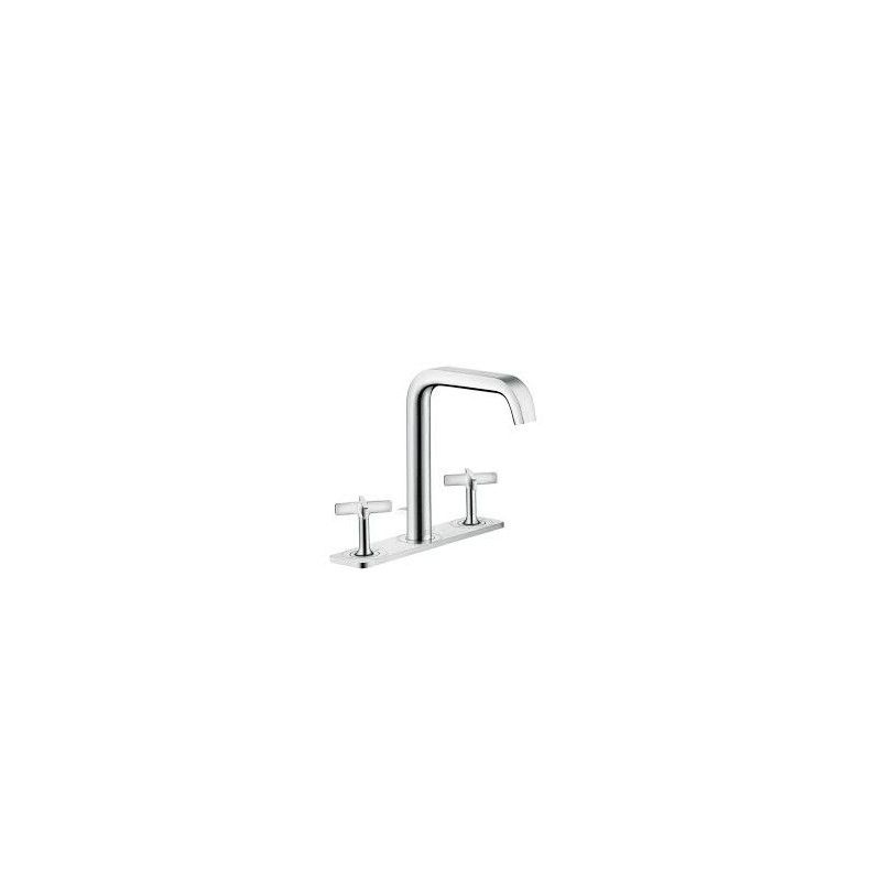 AXOR CITTERIO E Wall-Mounted 3-Hole Basin Mixer With Plate AXOR 36116000 HANSGROHE - 1