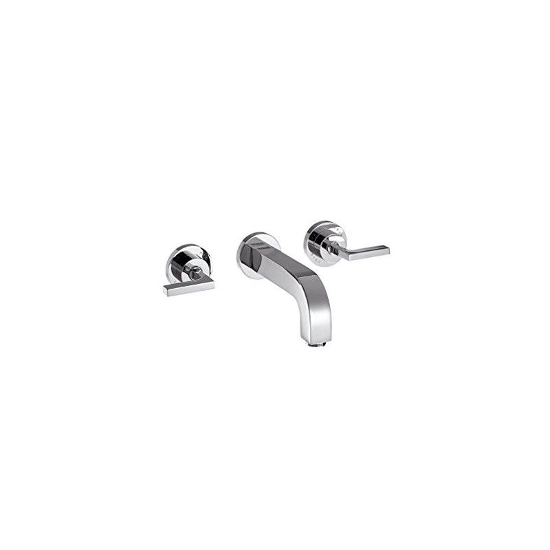 Citterio 3 hole wall-mounted sink tap for wall mounting with spout 162 mm, lever handles and escutcheons CROMO  AXOR 39315000 HA