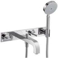 CITTERIO SET esterno  3 Fori  ,Con Piastra R, Maniglia leva Cromo AXOR 39442000 HANSGROHE - 1