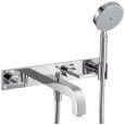 CITTERIO SET esterno  3 Fori  ,Con Piastra R, Maniglia leva Cromo AXOR 39442000 HANSGROHE - 1