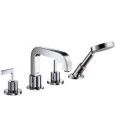 Citterio SET Esterna Rubinetto 4 FORI Bordo Vasca  ,senza Piastra Cromo  AXOR 39446000 HANSGROHE - 1