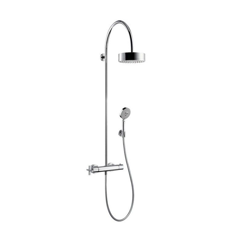 CITTERIO SHOWERPIPE  avec thermostat et tete de douche 180 1jet CROMO  AXOR 39670000 HANSGROHE - 1