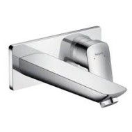 Logis Wall mounted single-lever basin mixer with spout 19.5 cm Hansgrohe 71220000 HANSGROHE - 1