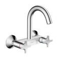 Logis 2-Griff-Kuechenmischer mit Wandauslauf Hansgrohe 71286000 HANSGROHE - 1