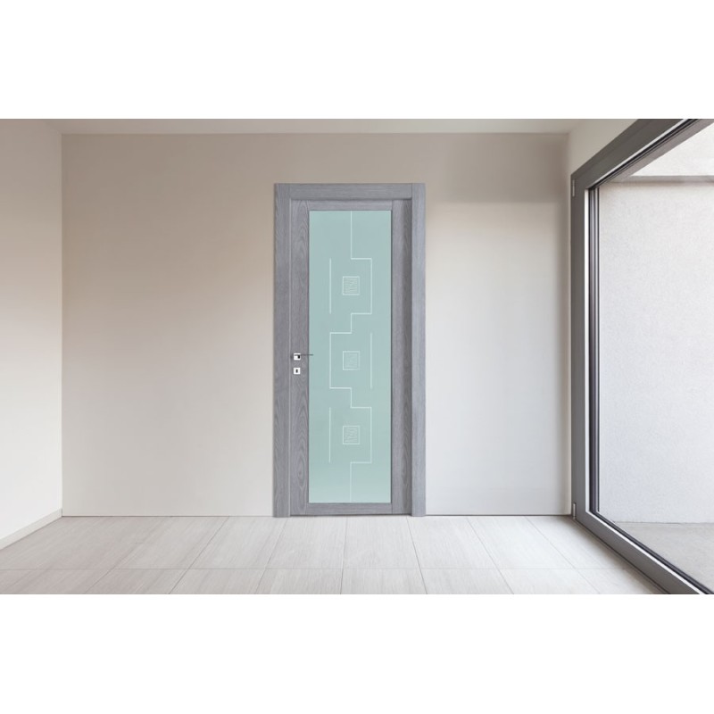 Porte Desa en Stratifié Vitré série Panix Vetro Nuvola DESA PORTE - 1