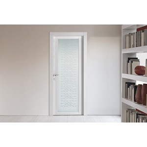 Desa Verglaste Holztür Serie Panix Weiß Esche Glas Modell Ciglia DESA PORTE - 1