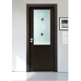 Porte Desa en stratifié émaillé série Nut National Walnut Soluna glass DESA PORTE - 1