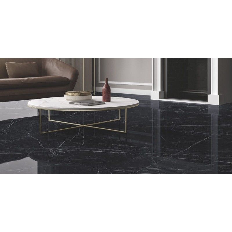 MAXIMUM DARK MARQUINA 6MM BRIGHT 75X75 - GRANITI FIANDRE MML50677 GRANITI FIANDRE - 1