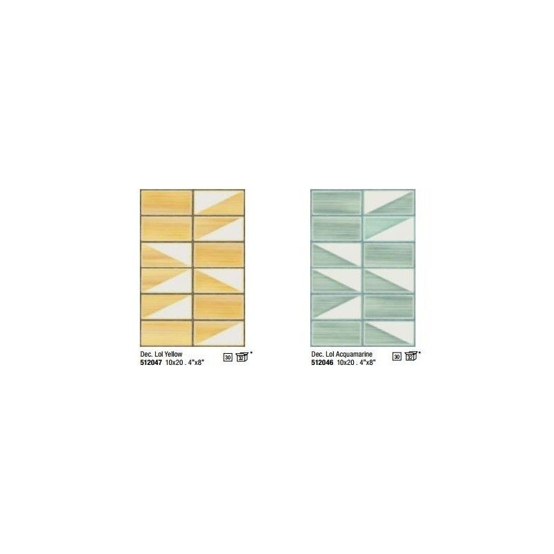 LOL DEKOR ACQUAMARINE 10X20 cm - Iris Ceramica 512046