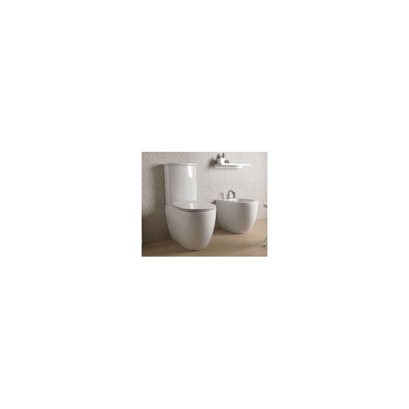 GSG LIKE  WC monobloc sans jante avec systeme d'echappement Smart Clean, decharge murale ou au sol. 36x69 LKMBL GSG  - 1
