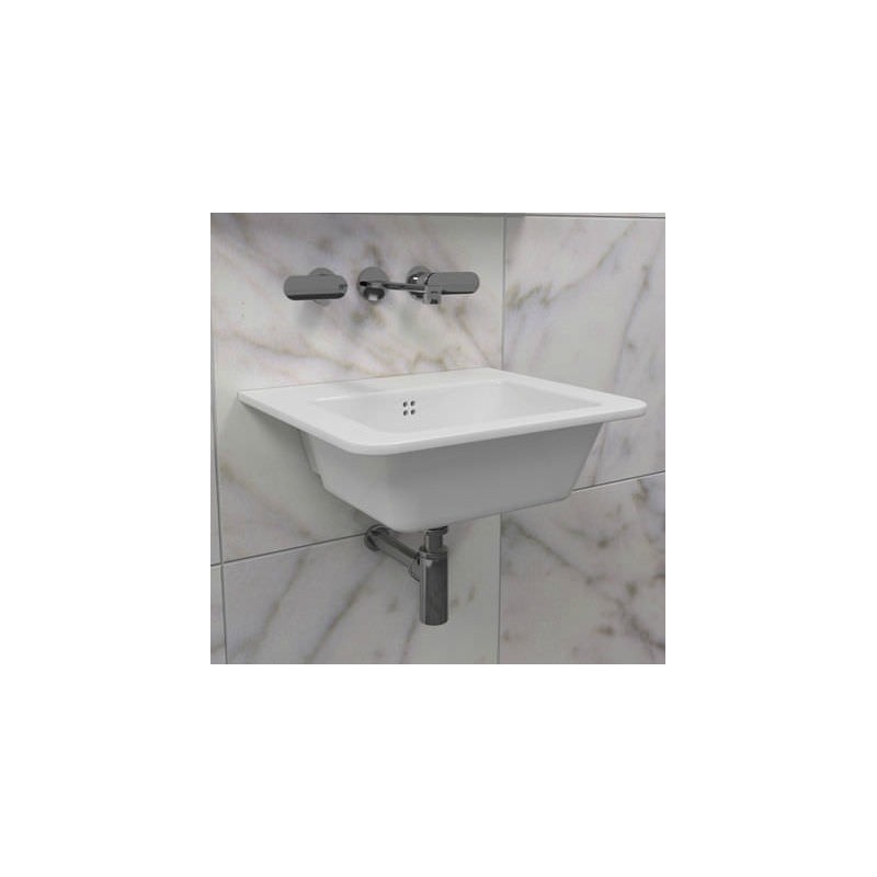 LAVABO VOLO 52 APPOGGIO/SOSPESO BIANCO   - Ceramica Flaminia VL52L CERAMICA FLAMINIA - 1