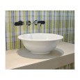 BOLL WASHBASIN 42 COUNTERTOP CENTRAL HOLE BLACK   - Ceramica Flaminia BL42LNER CERAMICA FLAMINIA - 1