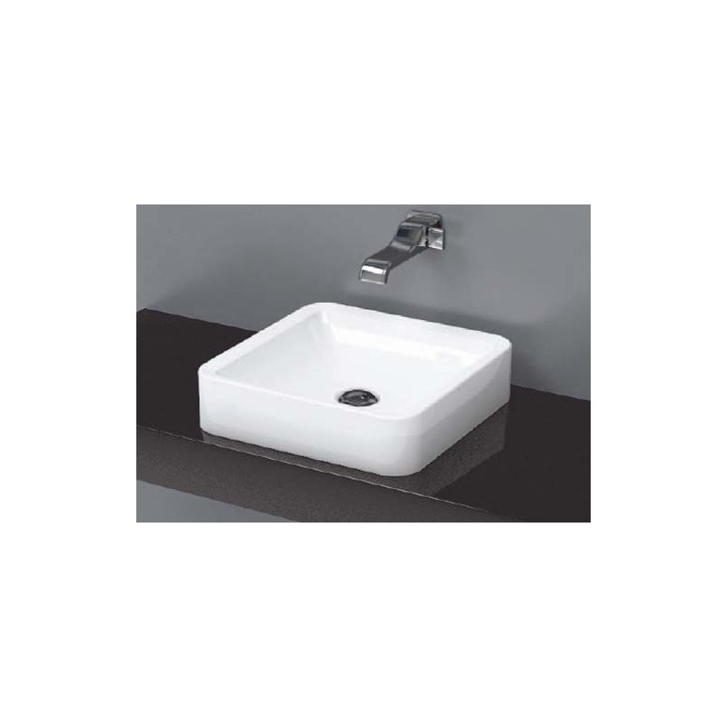 NILE WASHBASIN 40 COUNTERTOP BLACK   - Ceramica Flaminia NL40ANER CERAMICA FLAMINIA - 1