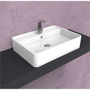 MINIWASH 60 COUNTERTOP TAP LEDGE FANGO   - Ceramica Flaminia MW60PRFAN CERAMICA FLAMINIA - 1