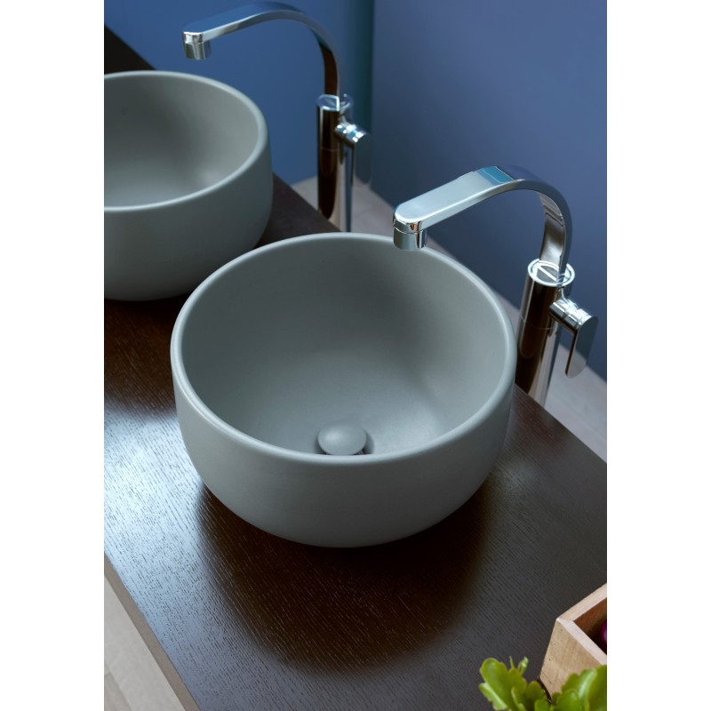 SALTODACQUA 42 WASHBASIN COUNTERTOP LATTE   - Ceramica Flaminia SD42LLAT CERAMICA FLAMINIA - 1