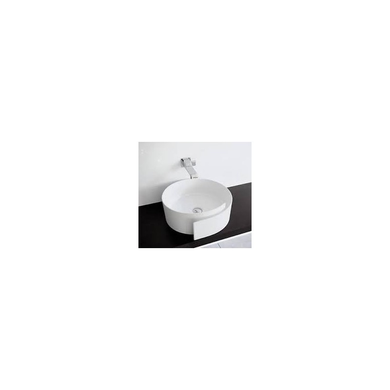 ROLL LAVABO 44 APPOGGIO/FORO CENTRALE LATTE   - Ceramica Flaminia RL44LLAT CERAMICA FLAMINIA - 1