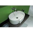 ROLL LAVABO 56 APPOGGIO/FORO CENTRALE LATTE   - Ceramica Flaminia RL56LLAT CERAMICA FLAMINIA - 1