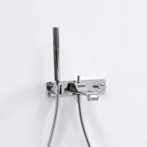 NOKE DISTRIBUTEUR BAIGNOIRE AVEC MELANGEUR ET DOUCHE NOIR ORO - Ceramica Flaminia NK3290NE CERAMICA FLAMINIA - 1