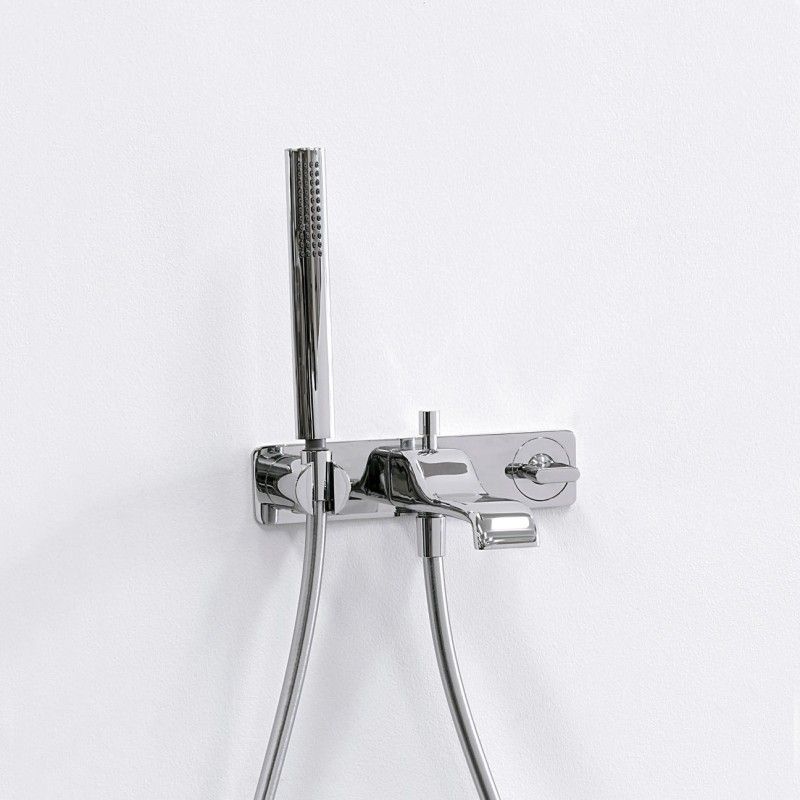 NOKE DISTRIBUTEUR BAIGNOIRE AVEC MELANGEUR ET DOUCHE NOIR ORO - Ceramica Flaminia NK3290NE CERAMICA FLAMINIA - 1