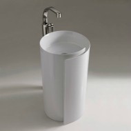 WASHBASIN MONOROLL 44  FREESTANDING WHITE  S - Ceramica Flaminia MR44C CERAMICA FLAMINIA - 1