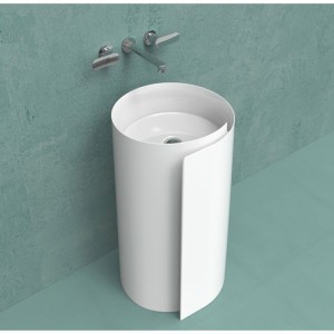WASHBASIN MONOROLL 44 WALL NUVOLA  S - Ceramica Flaminia MR44PNUV CERAMICA FLAMINIA - 1