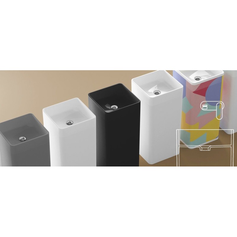 EVIER MONOWASH FREESTANDING FANGO  S - Ceramica Flaminia MW40CFAN CERAMICA FLAMINIA - 1