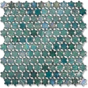 F09 Juniper Petites Fleurs - feuille 31,6x29,3 mosaique Sicis