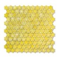 F07 saffron Petites Fleurs - feuille 31,6x29,3 mosaique Sicis