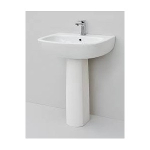 ARTCERAM TEN WALL-HUNG/FOR COLUMN WASHBASIN 65X51 1 HOLE  TEL001 01 ARTCERAM - 1