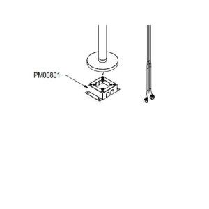 Colonne doccia Kit scatola incasso per fissaggio colonne Ritmonio