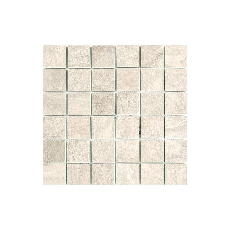 ARDOISE IVOIRE RETTIFICATO GRIP MOSAICO 5X5 - REX Ceramiche 739357 FLORIM LUXURY DESIGN - 1